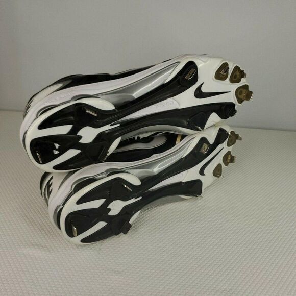 New Nike Shox Gamer Baseball Cleats Metal Blk/Wte/Slvr 467984 011 Size 15 main image 2